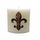 Metal Fleur De Lis Candle Pin -red