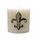 Metal Fleur De Lis Candle Pin -brown