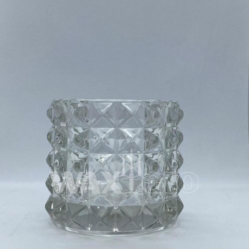 72 X 65mm Textured Glass Tealight Holder