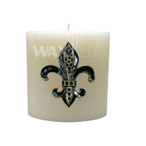 Metal Fleur De Lis Candle Pin -black