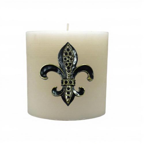 Metal Fleur De Lis Candle Pin -black