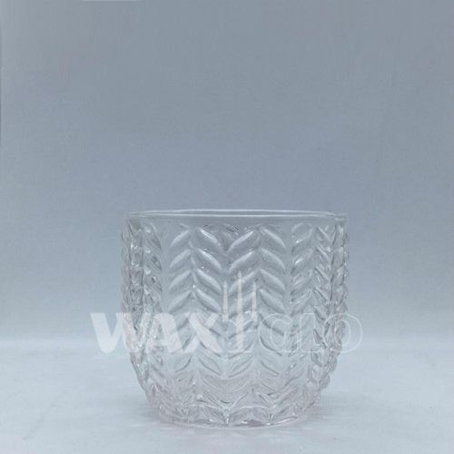 55x65mm Textured Glass Tealight Holder