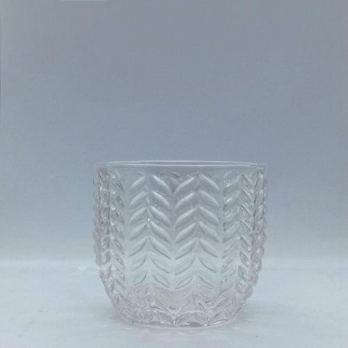55x65mm Textured Glass Tealight Holder
