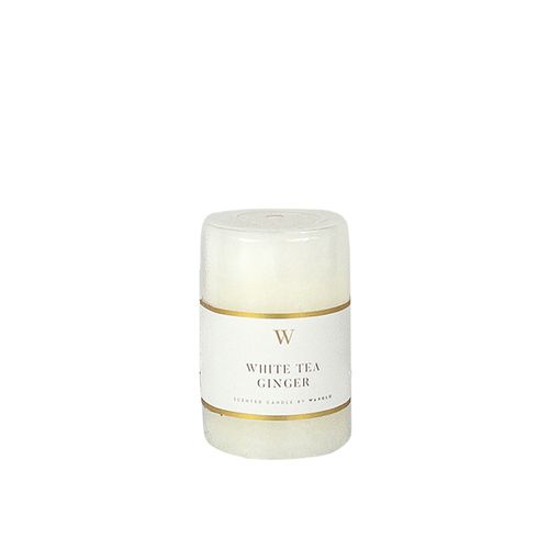 50x75mm W-scented Range Cylinder -white Tea And Ginger