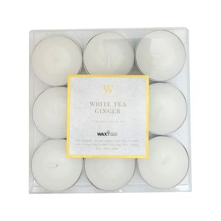 W Scented Range 4 Hour Tealights (9pk) -white Tea And Ginger