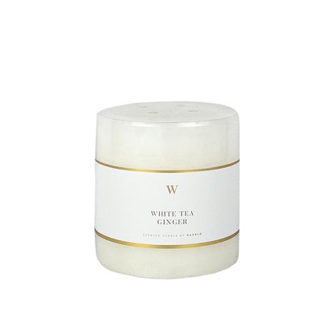 90x90mm W-scented Range Cylinder -white Tea And Ginger