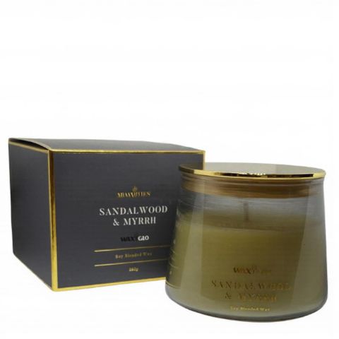 260g Jar Candle W-scented -sandalwood &