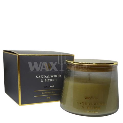 260g Jar Candle W-scented -sandalwood &