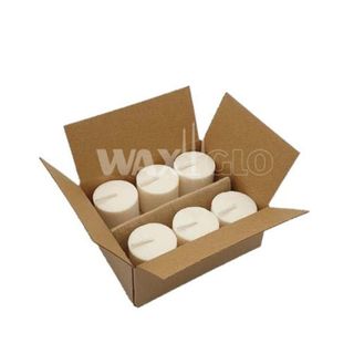 Biomass Candle 48mmx40mm (6 Pack) -white