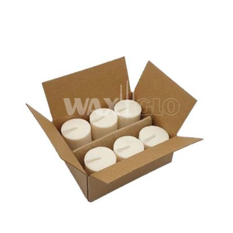 Biomass Candle 48mmx40mm (6 Pack) -white