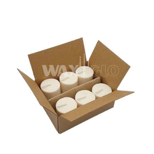 Biomass Candle 48mmx40mm (6 Pack) -white
