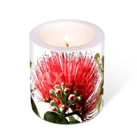 Pohutukawa Lantern Candle -90mmx100mm