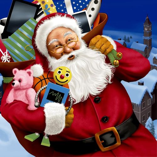 Luncheon - Santa With Toys