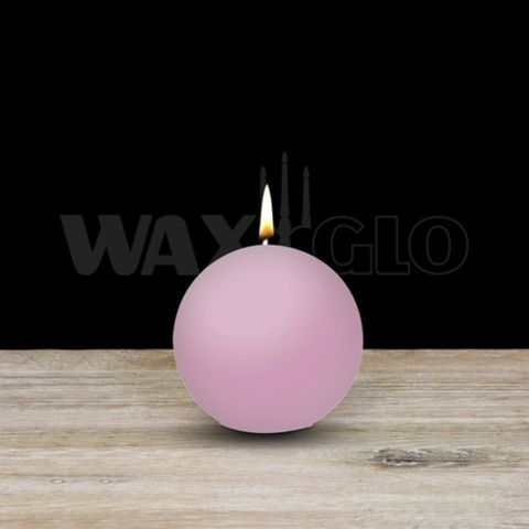 60mm Dia Ball Candle - Pink