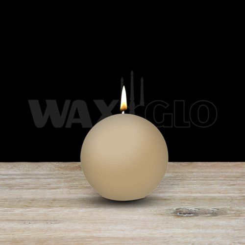 60mm Dia Ball Candle - Sand