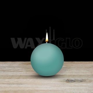 60mm Dia Ball Candle - Turquoise