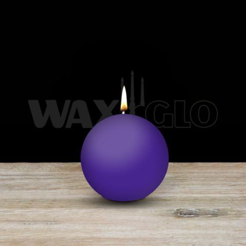 60mm Dia Ball Candle - Violet