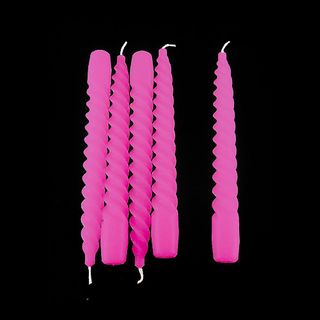 200mm Unwrapped Spiral - Hot Pink