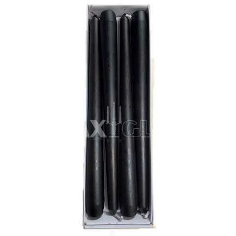 250mm Unwrapped Taper - Black (12pk)