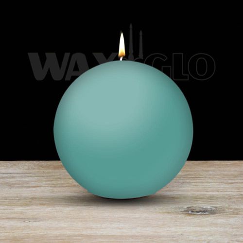 100mm Dia Ball Candle - Turquoise