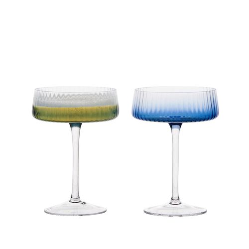 Asd Empire Champagne Saucer Blue (set 2)