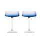 Asd Empire Champagne Saucer Blue (set 2)