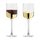 Asd Wave Wine Glasses Gold (set 2)