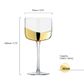 Asd Wave Gin Glasses Gold (set 2)