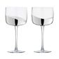 Asd Wave Gin Glasses Silver (set 2)
