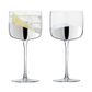 Asd Wave Gin Glasses Silver (set 2)