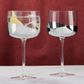 Asd Wave Gin Glasses Silver (set 2)