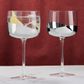 Asd Wave Gin Glasses Silver (set 2)