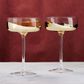 Asd Wave Gold Champagne Saucer (set 2)