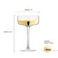 Wave Gold Champagne Saucer (set 2)