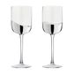 Asd Wave Wine Glasses Silver (set 2)
