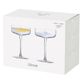 Wave Silver Champagne Saucer (set 2)