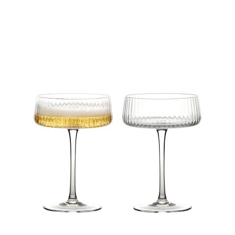 Asd Empire Champagne Saucer Clear (set 2
