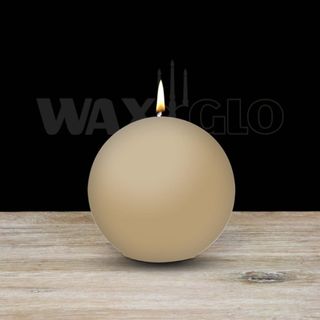 80mm Dia Ball Candle - Sand