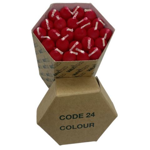 13x110mm Thin Votive Candle - Red (box O