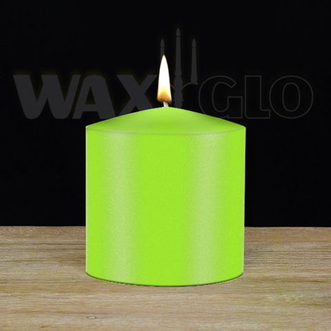 75x75mm Unwrapped Cylinder - Hot Lime