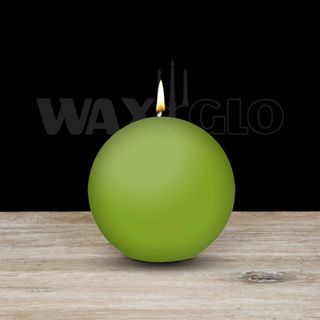 80mm Dia Ball Candle - Lime Green