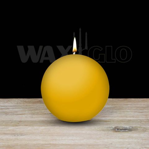 80mm Dia Ball Candle - Papaya