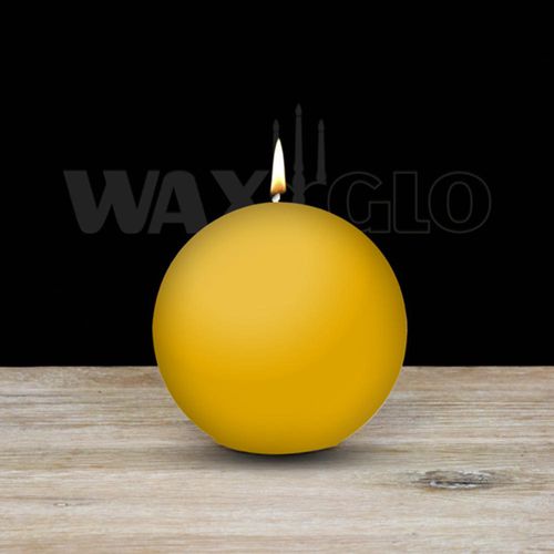 80mm Dia Ball Candle - Papaya