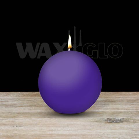 80mm Dia Ball Candle - Violet