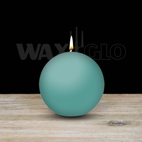 80mm Dia Ball Candle - Turquoise