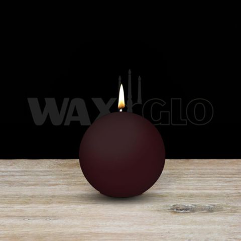 60mm Dia Ball Candle - Cranberry