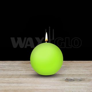60mm Dia Ball Candle - Hot Lime
