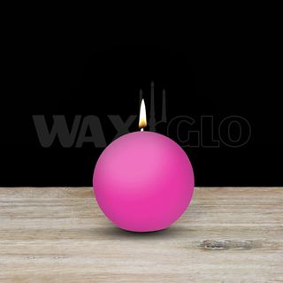 60mm Dia Ball Candle - Hot Pink