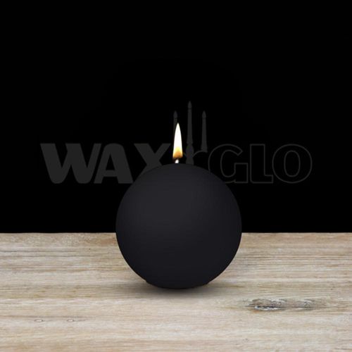 60mm Dia Ball Candle - Black