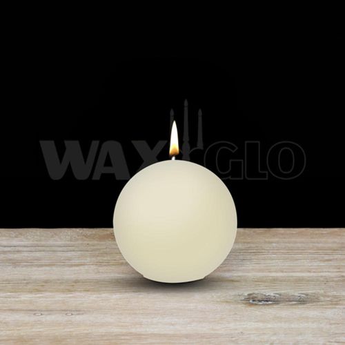 60mm Dia Ball Candle - Cream